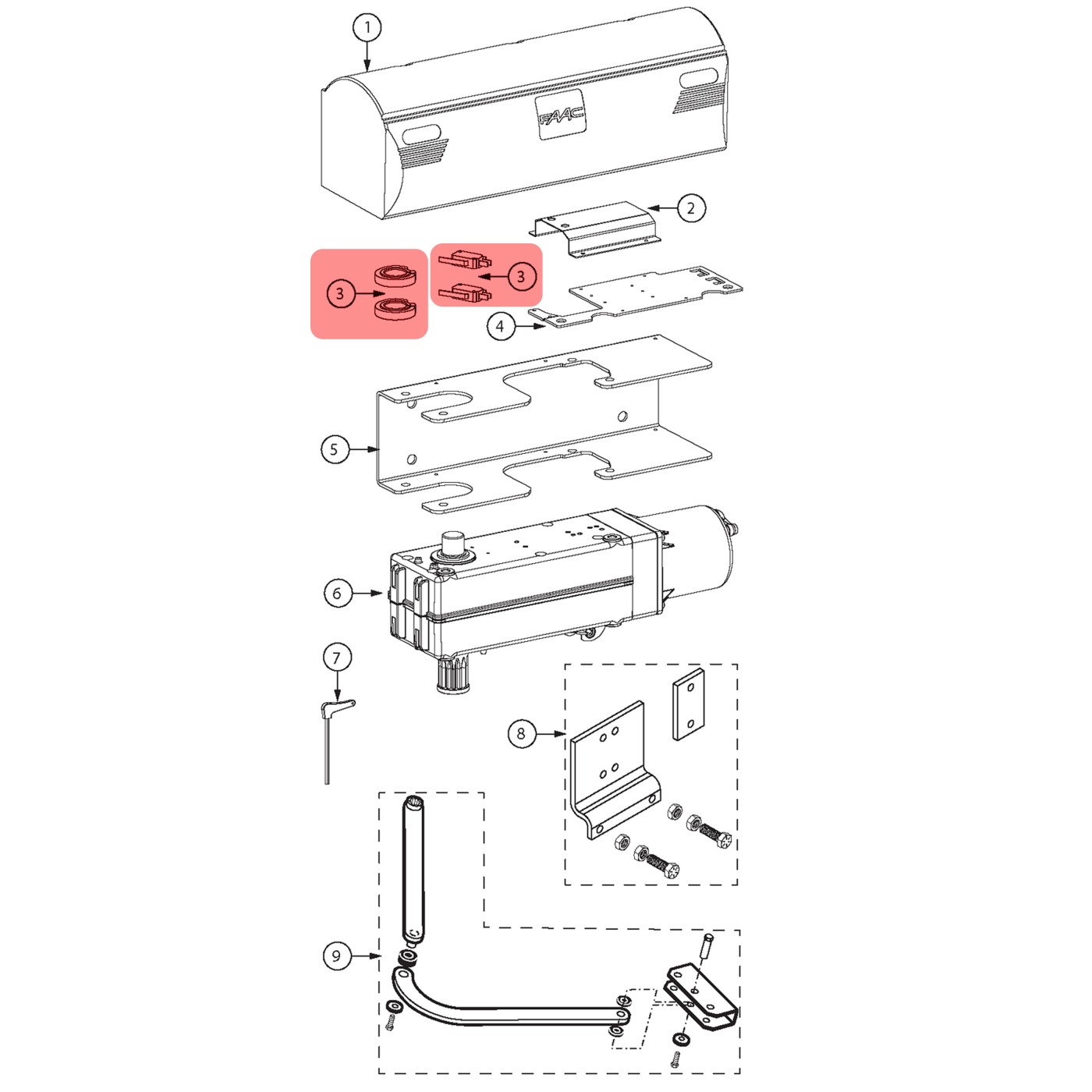 Viking Access Gate Openers Replacement Limit Switch and Cam For X390