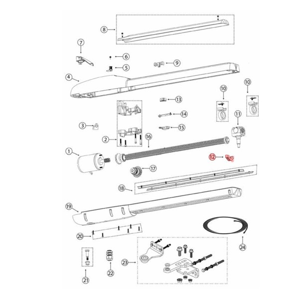 Viking Access Bearing Cap For E-4 Swing Gate Openers - E4BC