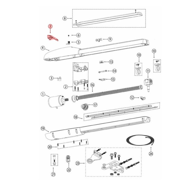 Viking Access Manual Release Handle For E-4 Swing Gate Openers - E4HMR