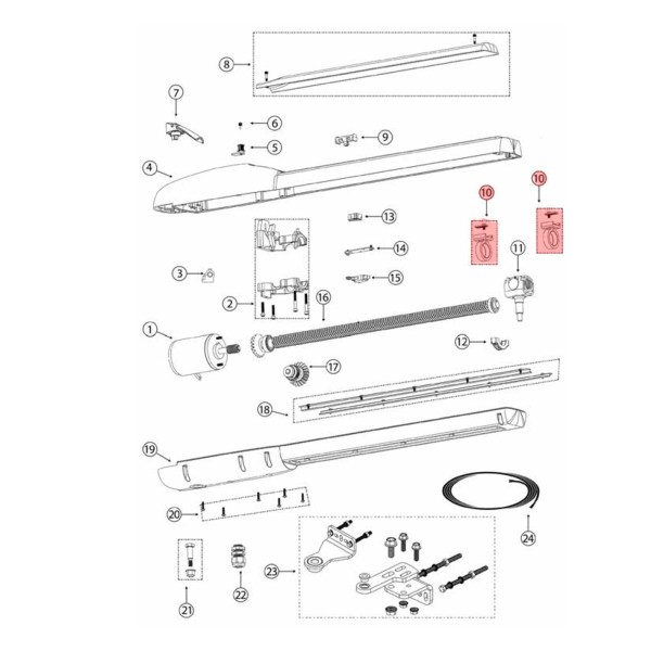 Viking Access Limit Positive Stop For E-4 Swing Gate Openers - E4LPS