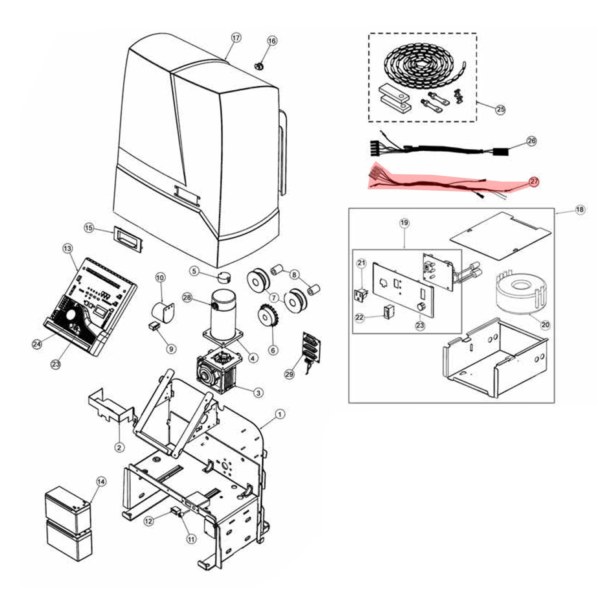Viking Access Power Harness for L-3 Slide Gate Openers - VNXL3PH