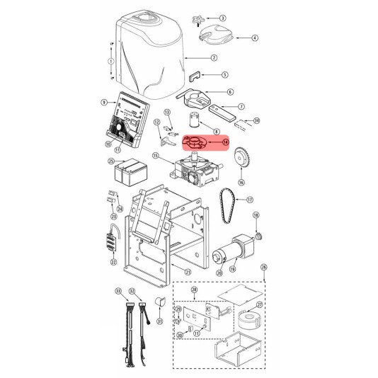 Viking Access Gate Openers Replacement Limit Cam and Holder For Swing Gate Openers (models after 2/18) - DWLC10B