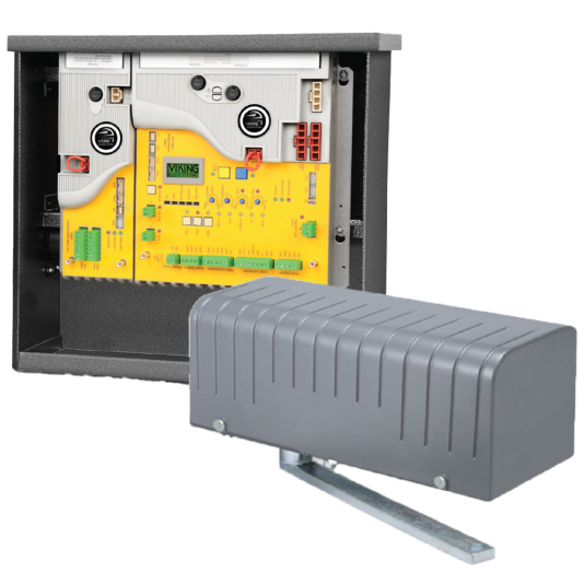 Viking X-9 1/2 HP Column Mount Solar Swing Gate Operator - VA-X9