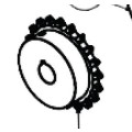 Viking Access Gate Openers Replacement Sprocket For Slide Gate Openers - VAL3SP17 (Default)