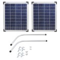 Viking Access Solar Panel Gate Opener Kit (20 Watts) With Mounting Brackets - 24V
