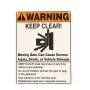 Viking Access Gate Opener Warning Placard Sign - DUWPA