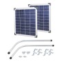 Viking Access Solar Panel Gate Opener Kit (20 Watts) With Mounting Brackets - 24V